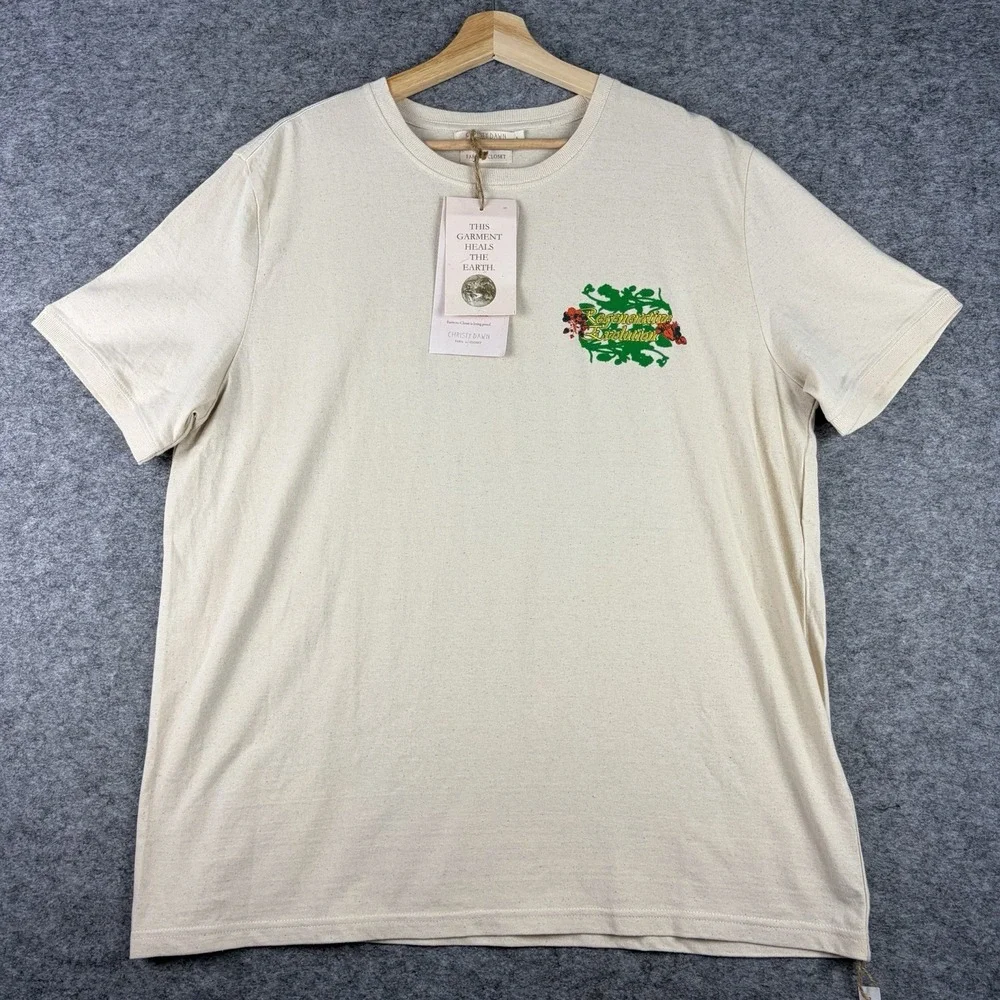 Christy Dawn The Seed Short Sleeve Graphic Tee Shirt Large 100% Cotton New